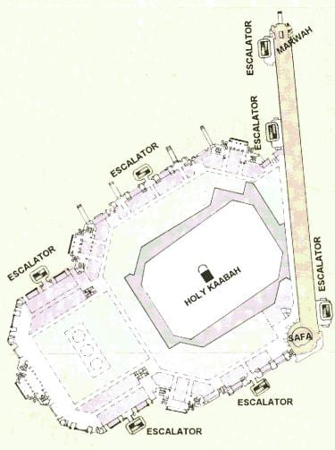 નકશો Kaaba sharif